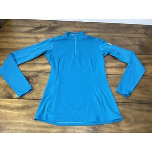 ARC'TERYX Women 1/4 Zip Neck Pullover Jumper Sweater Blue Size Small